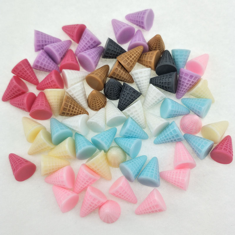 Embellishment Glue Craft - 40 Cái/lốc 1.5*2Cm Nhựa Làm Kem