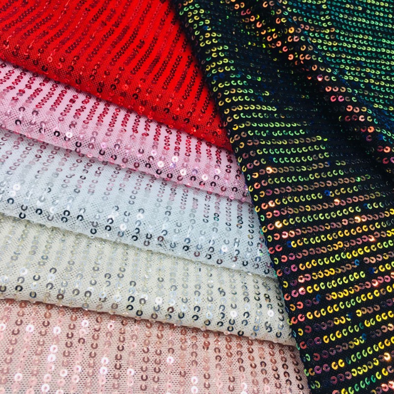 3mm Elastic Mesh Sequins Shinn - đánh giá và giá Crystal Mesh Fabric