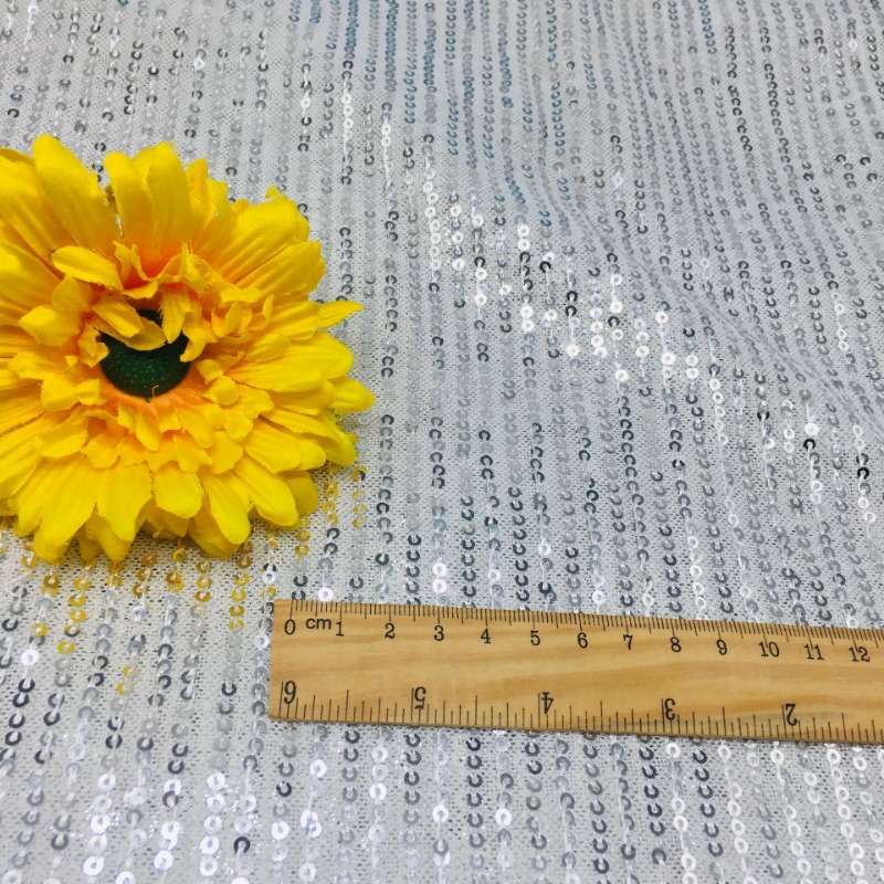 3mm Elastic Mesh Sequins Shinn - đánh giá và giá Crystal Mesh Fabric