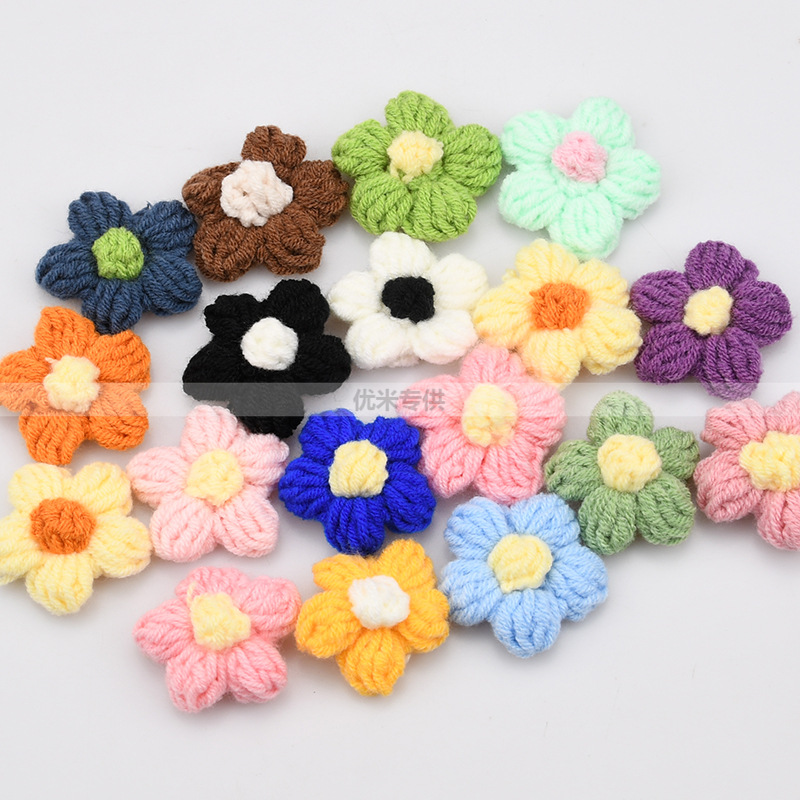 Handmade Crochet Five Petal Fl - đánh giá và giá Craft Embellishment