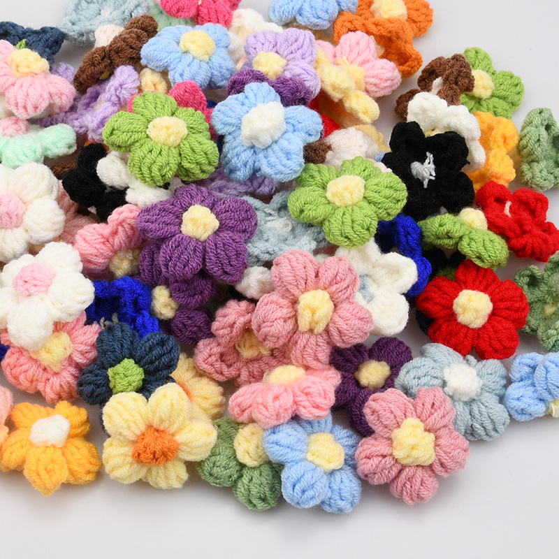 Handmade Crochet Five Petal Fl - đánh giá và giá Craft Embellishment