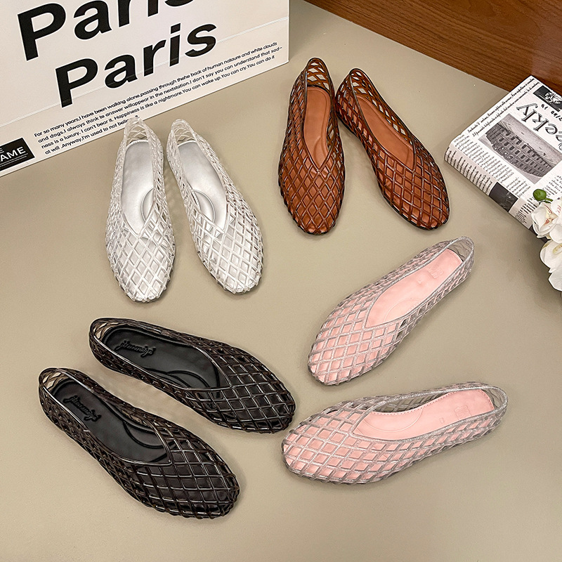 omens Summer Flat Jelly Sandal - đánh giá và giá Crystal Mesh Fabric