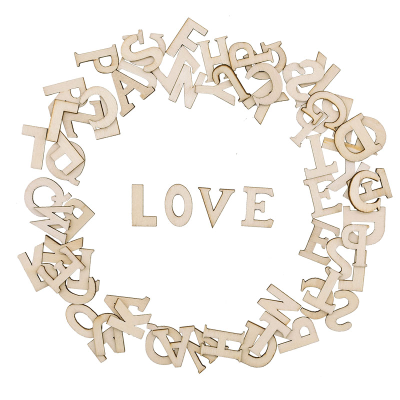 100pcs Letters Wooden Alphabet - đánh giá và giá Craft Embellishment