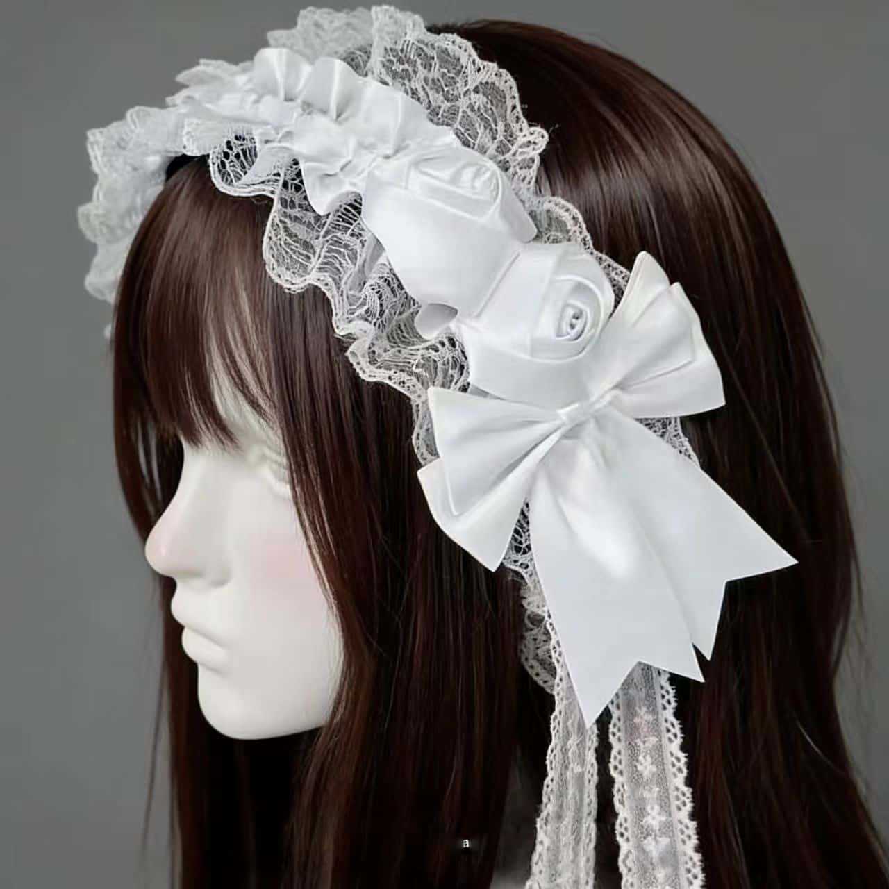 Gothic Lolita Lace Headbands f - đánh giá và giá Tassel Fringe Trim