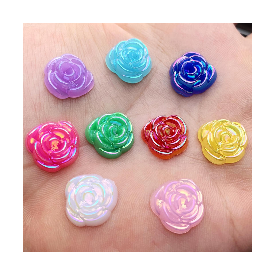 40pcs 14mm Gold Rose Flowers R - đánh giá và giá Embellishment Glue Craft