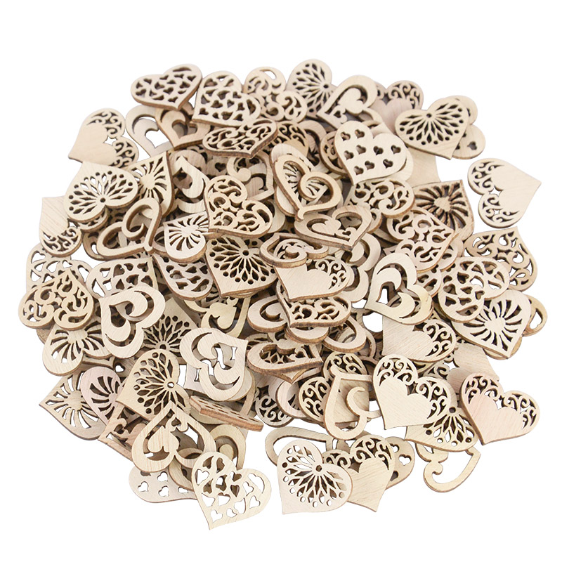 50/100pcs Hollowed Heart Patte - đánh giá và giá Craft Embellishment