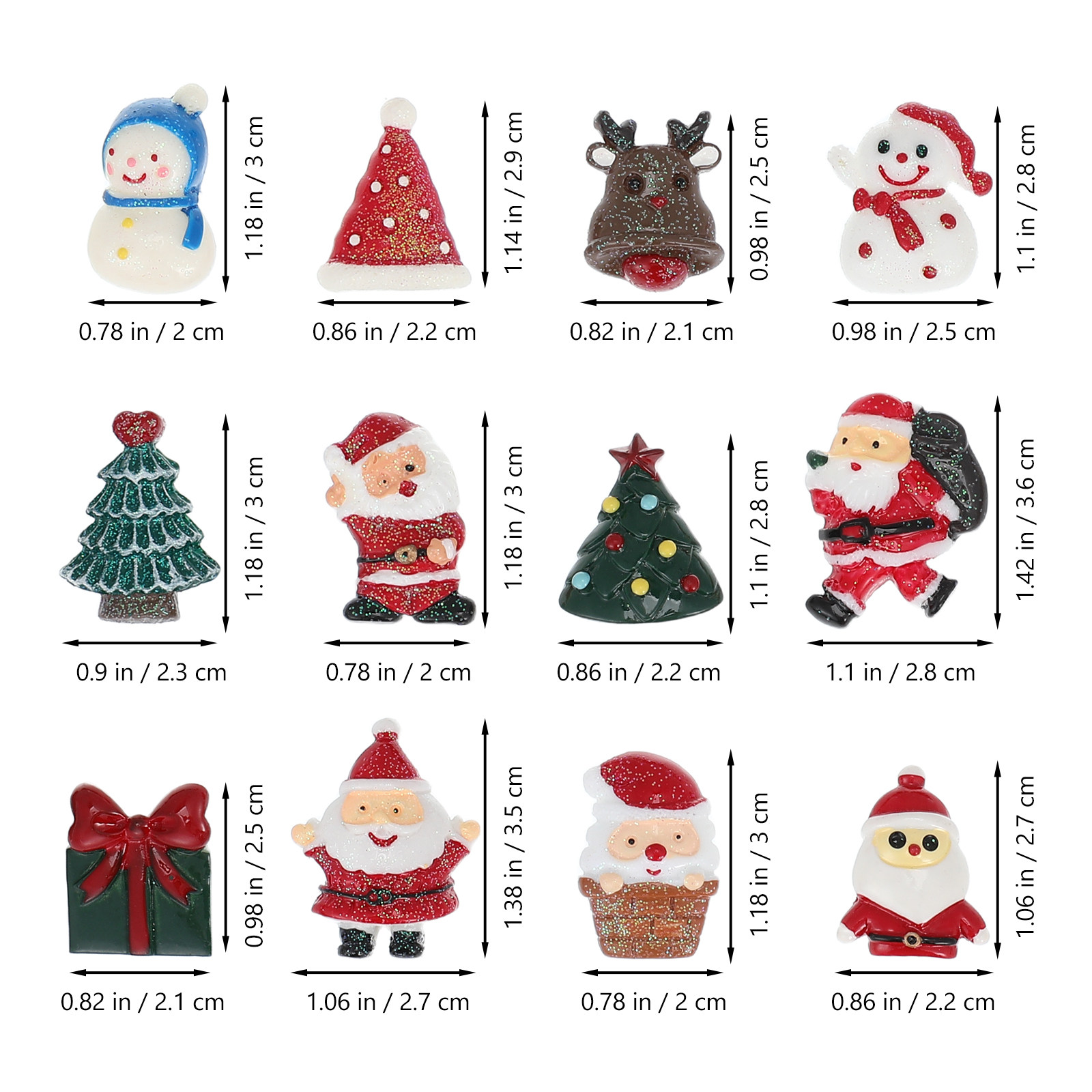 50 PCS Embellishment Christmas - đánh giá và giá Craft Embellishment