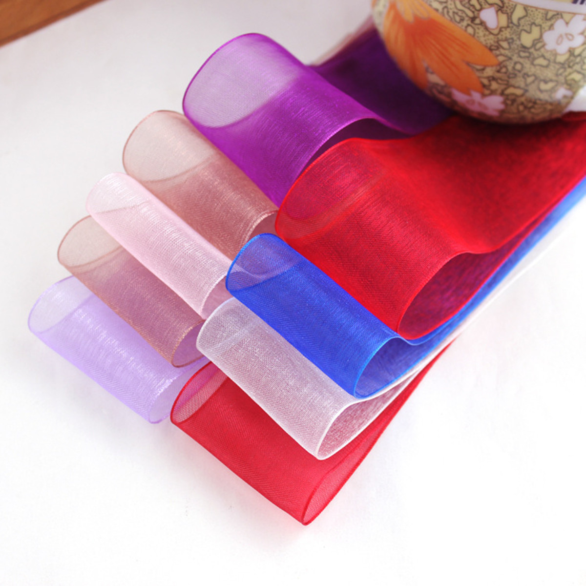 50 Yards 10/20/25mm Width Spoo - đánh giá và giá Organza Ribbon Spool