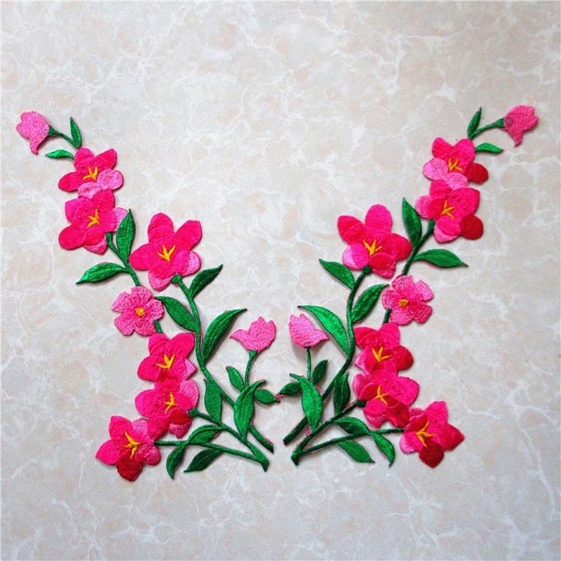 1/2pcs Nice Blue Flower Patch  - đánh giá và giá Applique Patch Flower