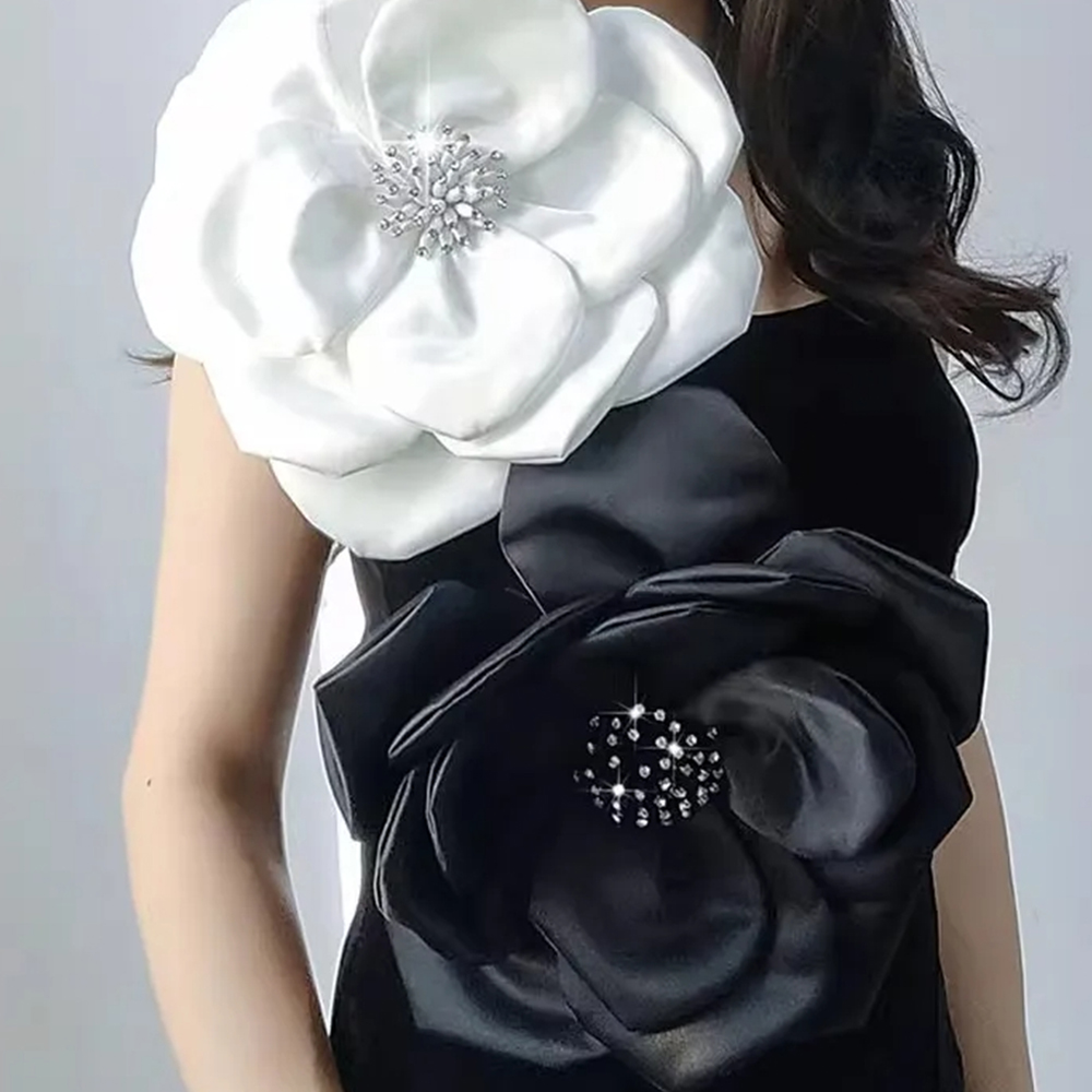 NEW 29cm 3D Big Flower Lace Pa - đánh giá và giá Applique Patch Flower