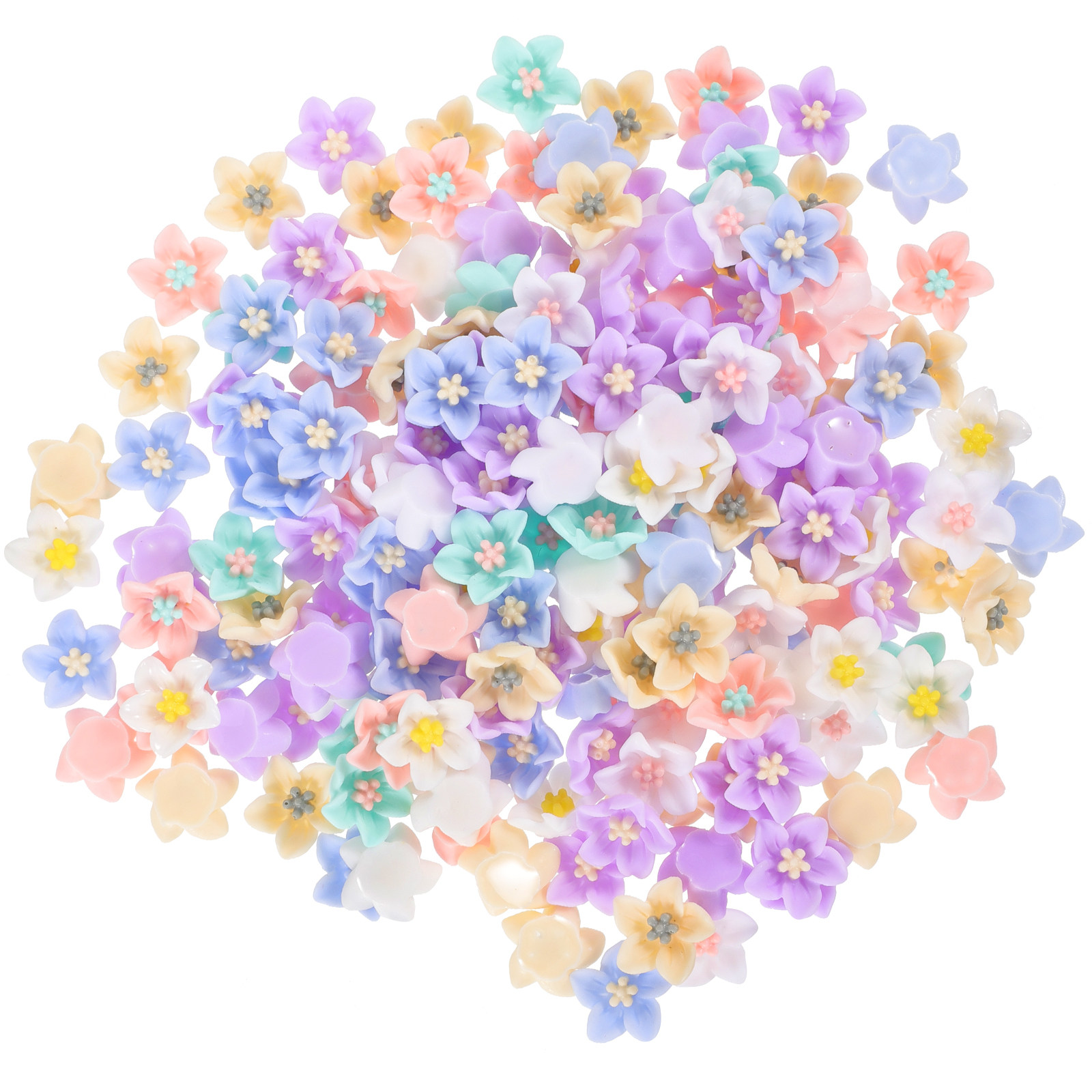 200Pcs Unique Resin Flower Emb - đánh giá và giá Craft Embellishment
