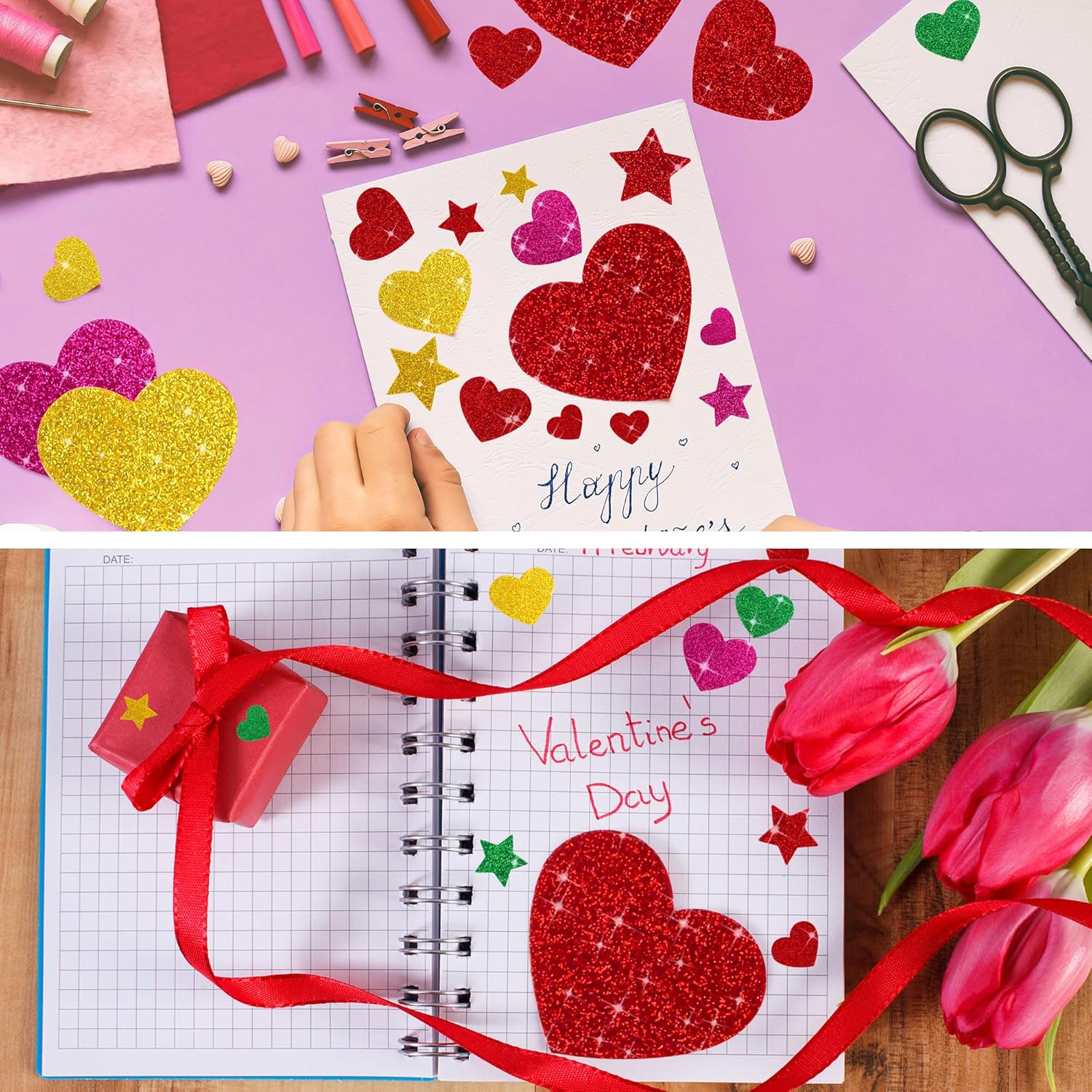 625Pcs Glitter Heart Foam Stic - đánh giá và giá Glitter Vinyl Roll