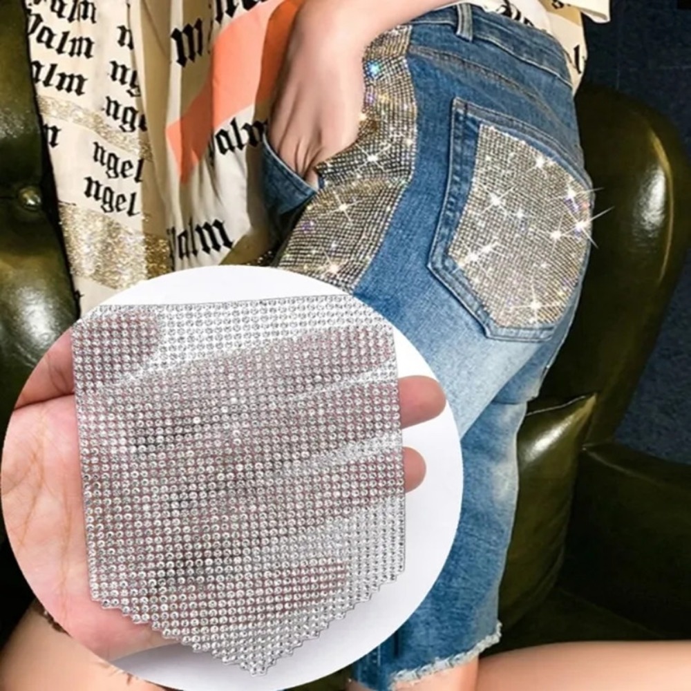 Luxury Rhinestone Patches Jean - đánh giá và giá Hotfix Rhinestone Sheet
