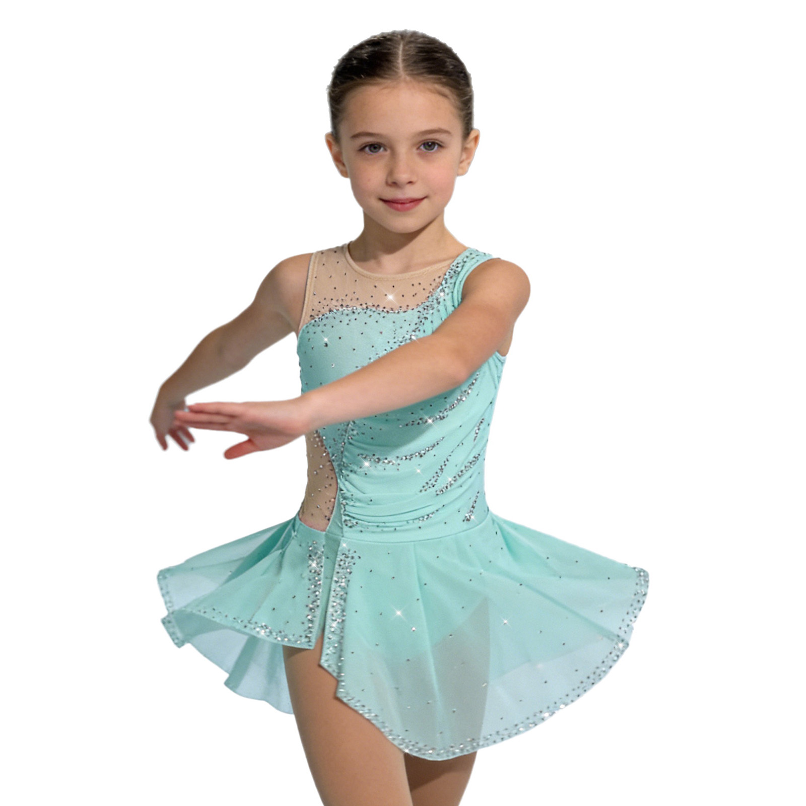 Kids Girls Figure Ice Skating  - đánh giá và giá Rhinestone Banding Trim