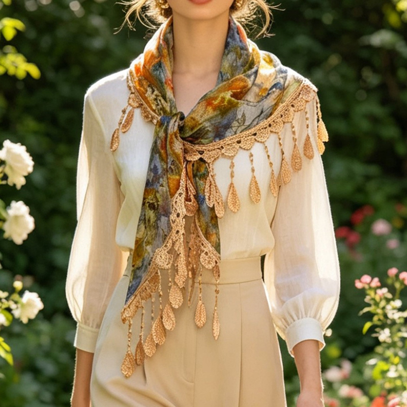 Vintage Floral Lace Hollow Tas - đánh giá và giá Tassel Fringe Trim