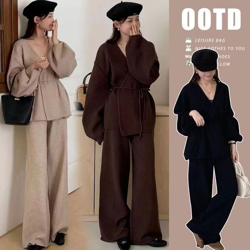 Sweater Set Two-piece Temperam - đánh giá và giá Embellish Knit