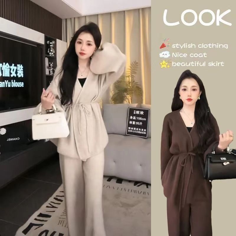 Sweater Set Two-piece Temperam - đánh giá và giá Embellish Knit