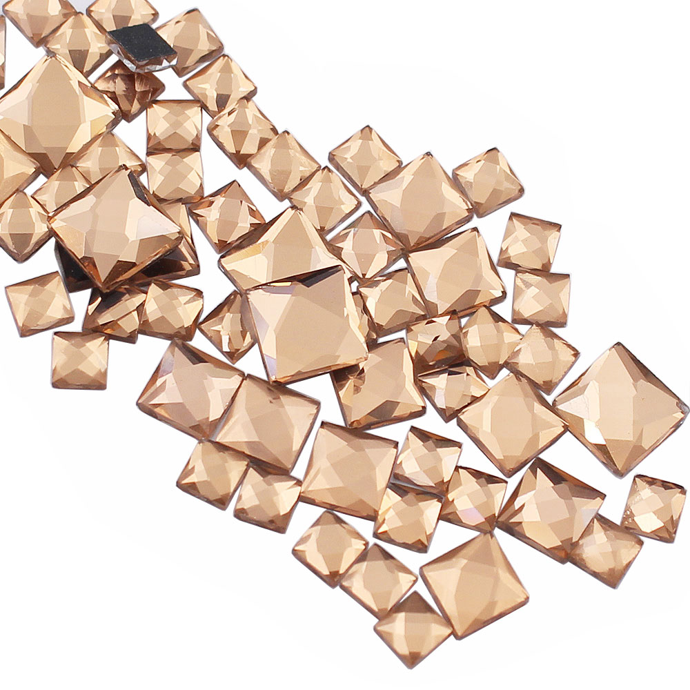 6mm 8mm 10mm Ren Hình Vuông Ph - đánh giá và giá Hotfix Rhinestone Sheet