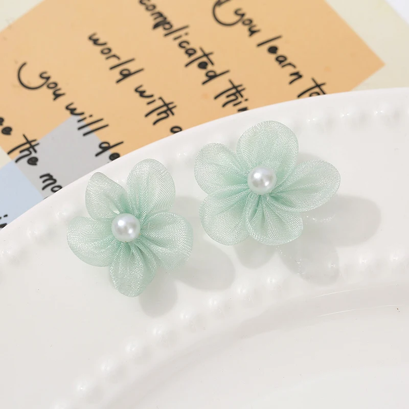 100PCS Pearl Yarn Flower Appli - đánh giá và giá Applique Patch Flower