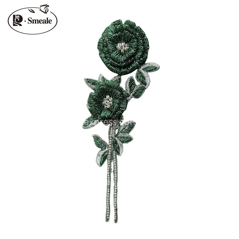 NEW Multicolor Handmade Beaded - đánh giá và giá Applique Patch Flower