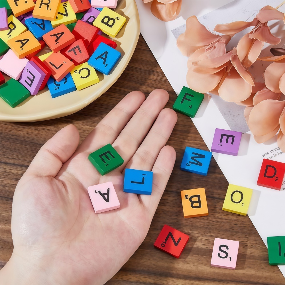100PCS  Wooden Letter Cubes fo - đánh giá và giá Craft Embellishment