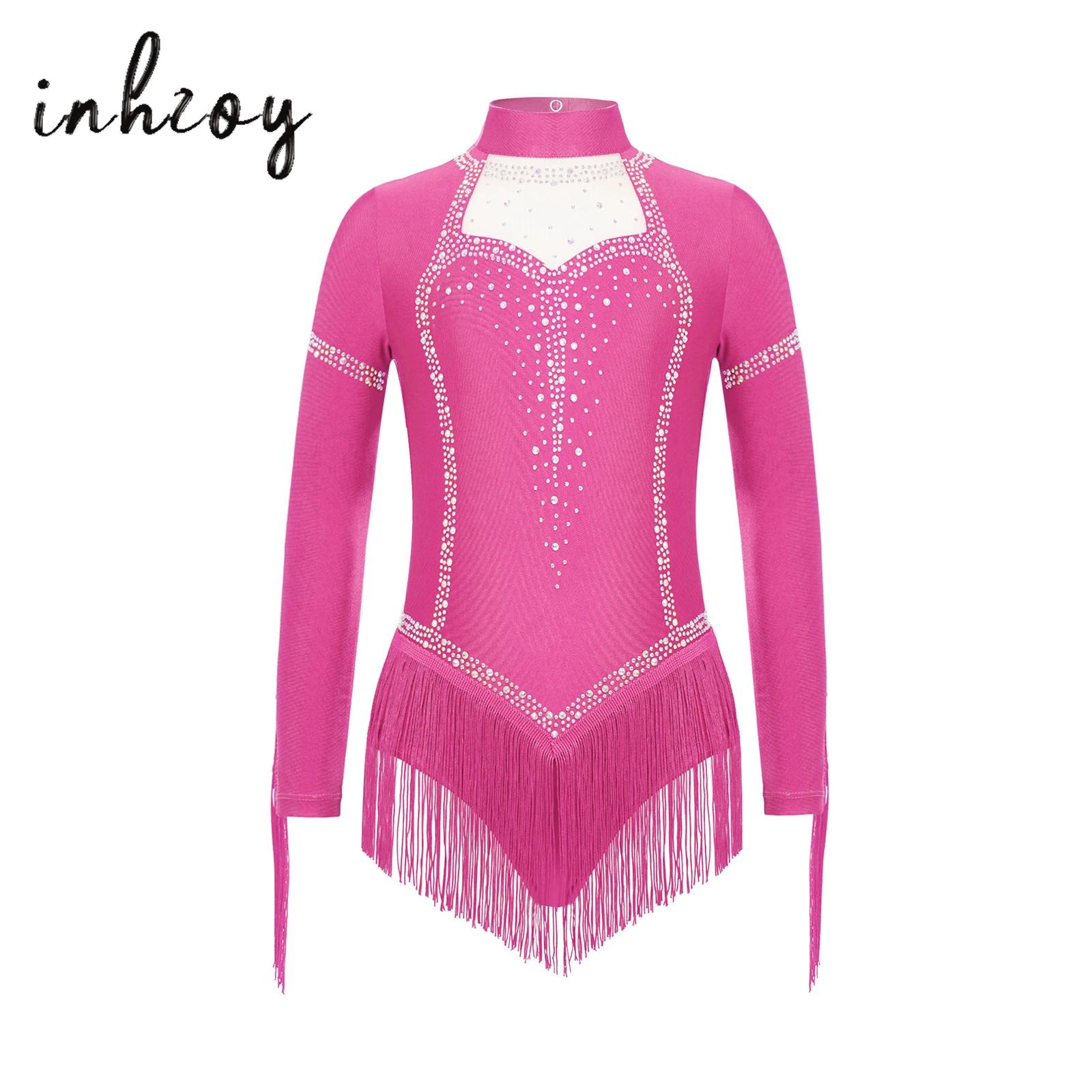 Kids Girls Fringe Latin Dance  - đánh giá và giá Rhinestone Banding Trim