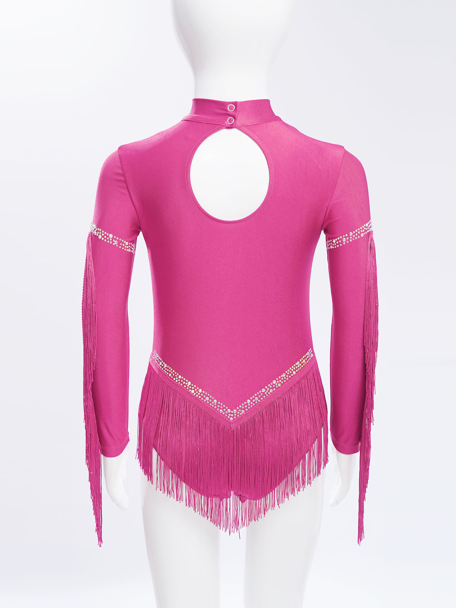 Kids Girls Fringe Latin Dance  - đánh giá và giá Rhinestone Banding Trim