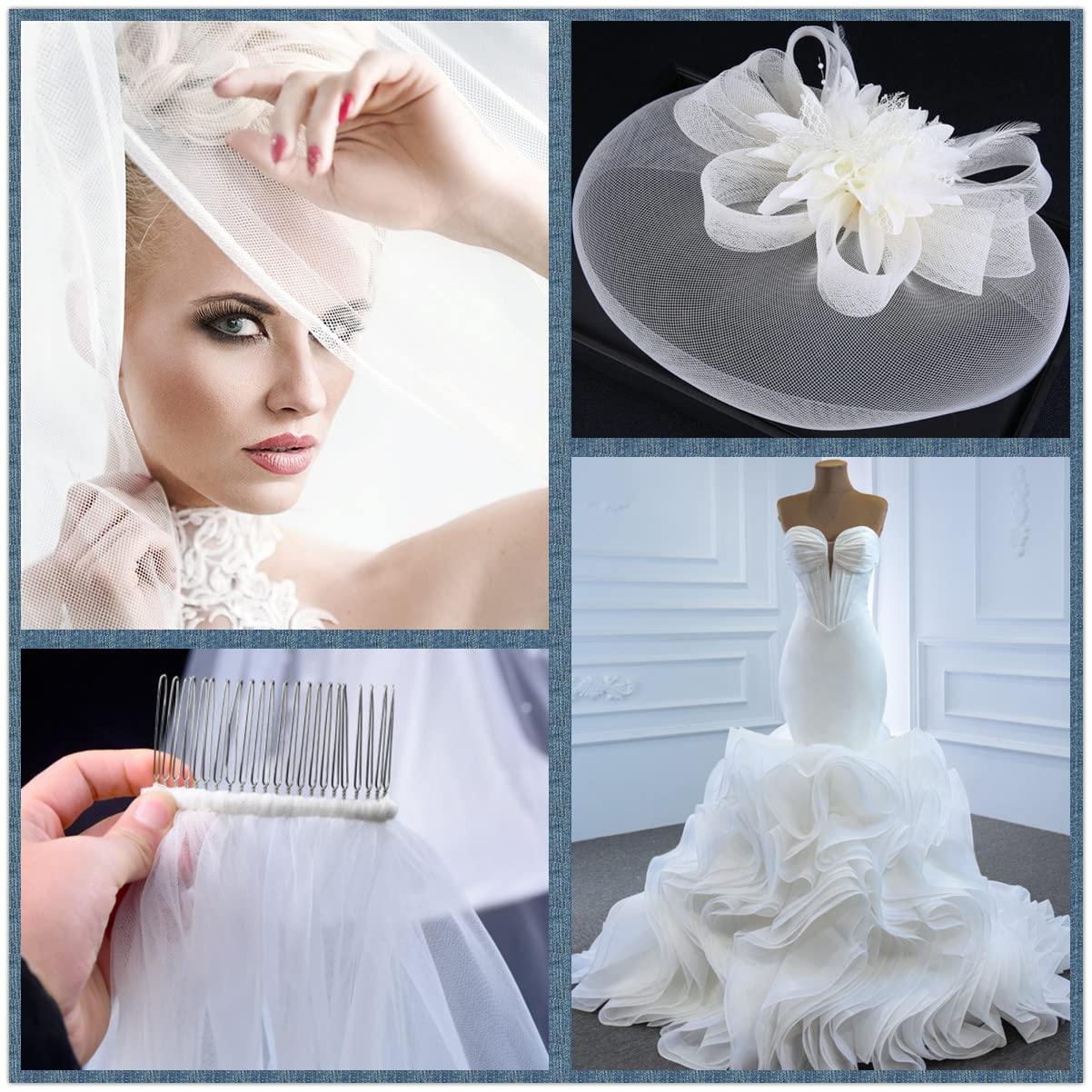 1-10cm Flat Plain Hard Stiff R - đánh giá và giá Crystal Mesh Fabric