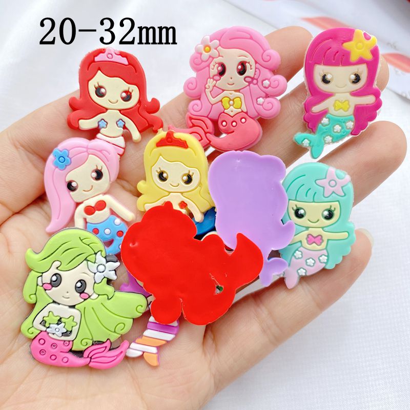 10pcs New Cute Cartoon Mermaid - đánh giá và giá Embellishment Glue Craft