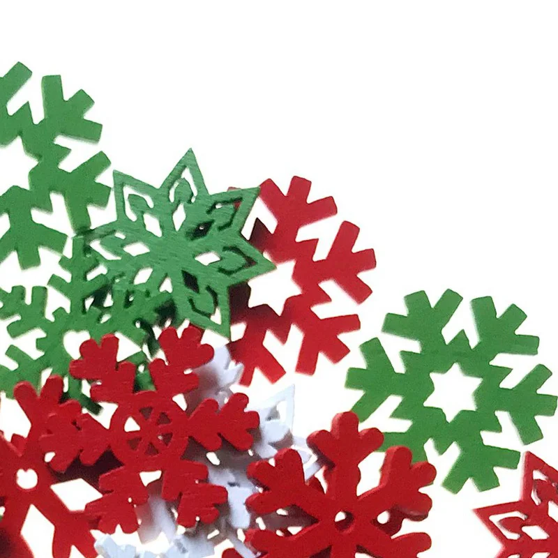 50PCS 20MM Mixed Color Wooden  - đánh giá và giá Christmas Craft Embellishment