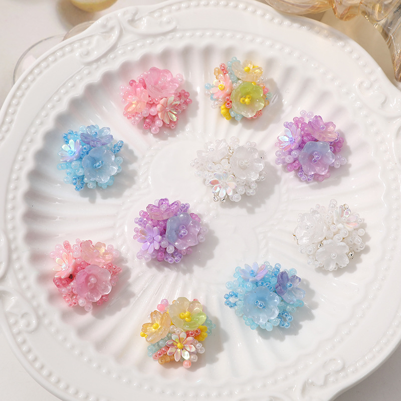 2pcs Crystal Flower Patches fo - đánh giá và giá Applique Patch Flower