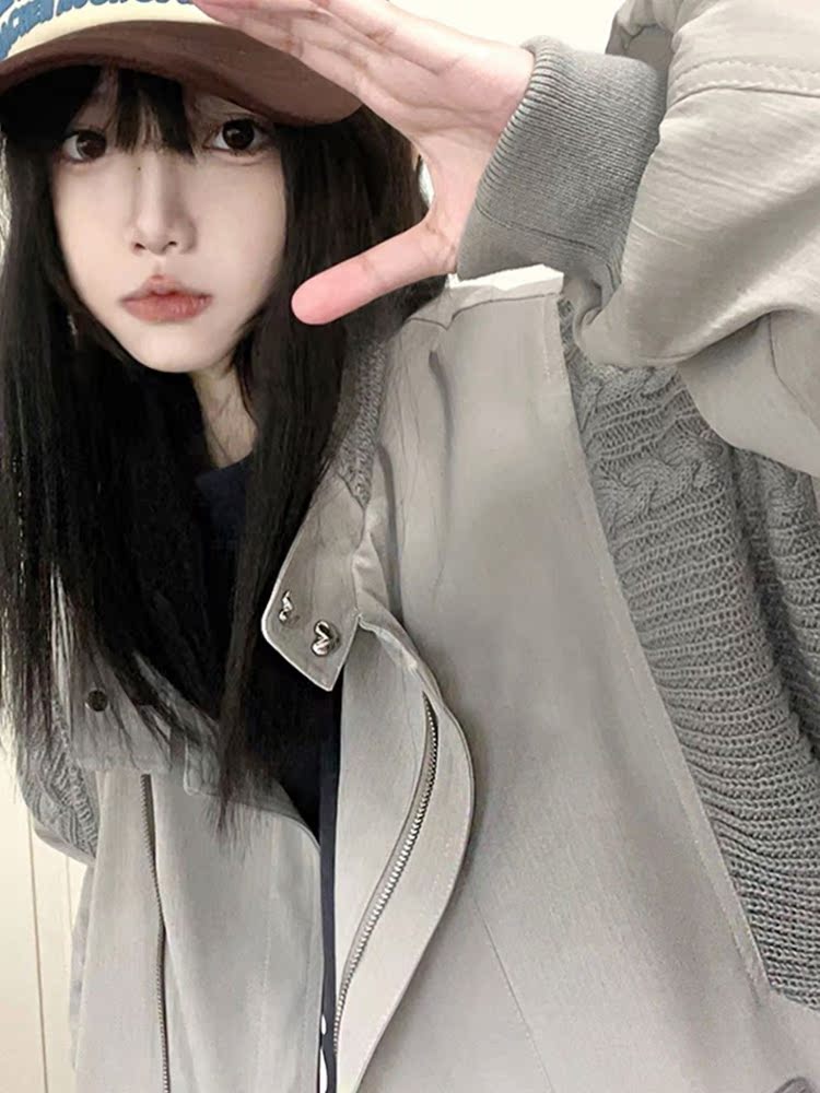Baseball Jackets Korean Womens - đánh giá và giá Sequin Fabric Panel