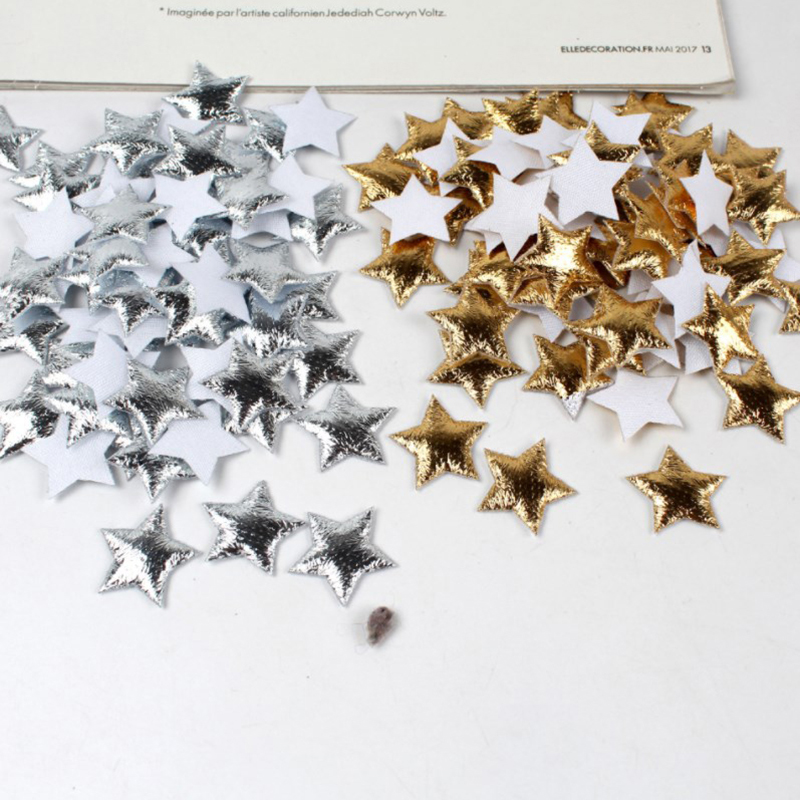100Pcs Gold/Silver Stars For C - đánh giá và giá Christmas Craft Embellishment